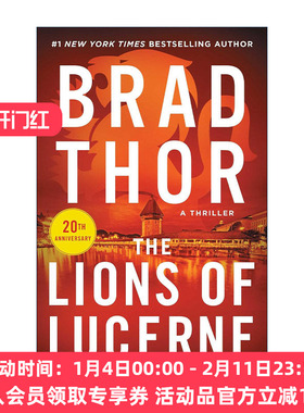 英文原版 The Lions of Lucerne 卢塞恩的狮子们 特工斯科特系列 悬疑小说 英文版 进口英语原版书籍