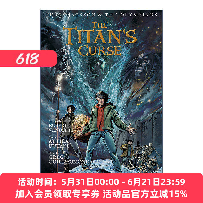 英文原版 Percy Jackson and the Olympians The Titan's Curse The Graphic Novel 波西杰克逊与奥林匹斯图像小说3 进口英语书籍