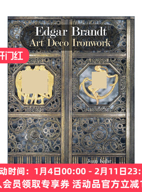 英文原版 Edgar Brandt 埃德加·勃兰特 装饰派艺术铁制品 精装艺术图册 Joan Kahr 英文版 进口英语原版书籍