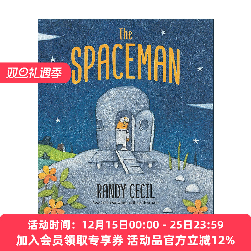 英文原版 The Spaceman 小小太空人 儿童科幻冒险绘本精装 小狗露西作者Randy Cecil 英文版 进口英语原版书籍