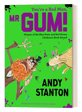 英文原版 You're a Bad Man  Mr. Gum! 阿甘外传-阿甘和大狗杰克 儿童动作冒险小说 英文版 进口英语原版书籍