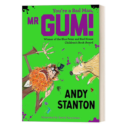 英文原版 You're a Bad Man  Mr. Gum! 阿甘外传-阿甘和大狗杰克 儿童动作冒险小说 英文版 进口英语原版书籍
