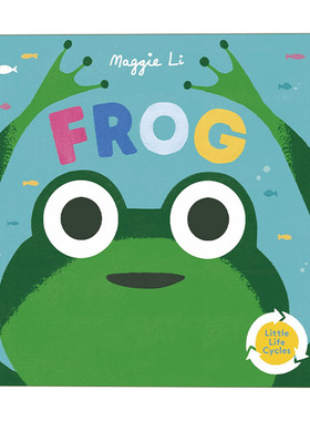 英文原版 Little Life Cycles Frog 生命周期 青蛙 纸板书 英文版 进口英语原版书籍