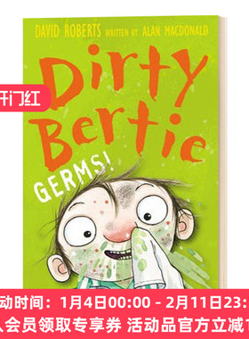 英文原版 Germs! Dirty Bertie 脏男孩波迪第2辑 细菌 英文版