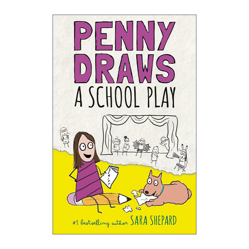 英文原版 Penny Draws a School Play 佩妮画了一出学校话剧 儿童小说 精装 Sara Shepard萨拉·谢泼德 英文版 进口英语原版书籍