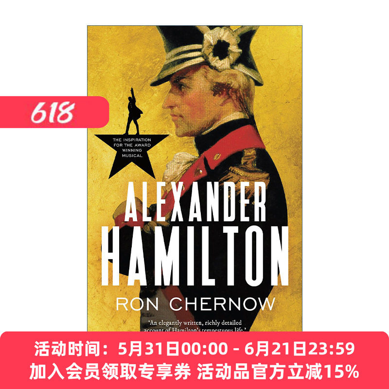 英文原版 Alexander Hamilton 汉密尔顿传 罗恩·彻诺 普利策奖作家 英文版 进口英语原版书籍