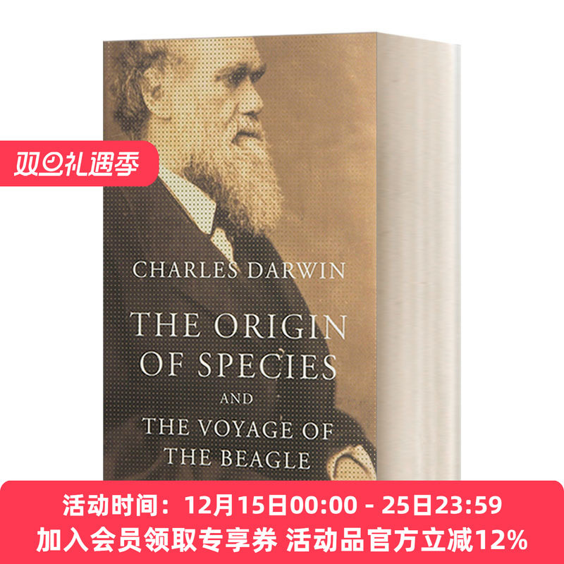 英文原版 The Origin of Species and the Voyage of the Beagle物种起源及乘小猎犬号环球航行 查尔斯 达尔文 Everyman精装收藏版