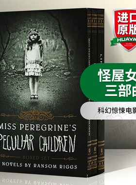 正版怪屋女孩三部曲英文原版小说 Miss Peregrine’s Peculiar Children Boxed Set 佩小姐的奇幻城堡 英文版进口科幻惊悚电影原著