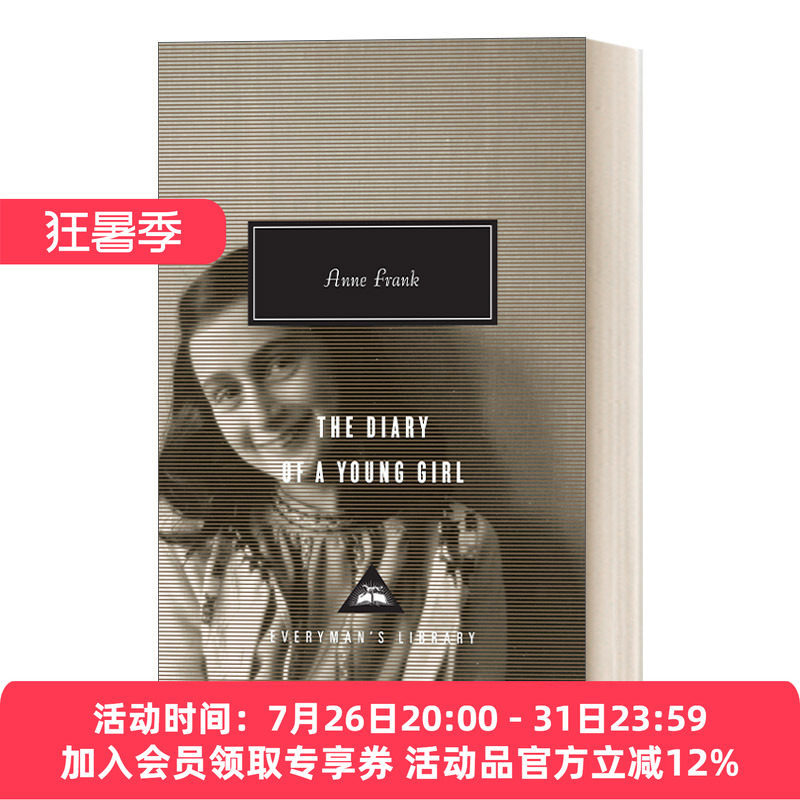 安妮日记 英文原版 The Diary of a Young Girl Anne Frank安妮.弗兰克 人人图书馆当代经典系列 精装 英文版 进口英语原版书籍