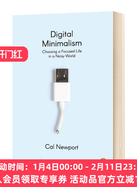 华研原版 数字极简主义 英文原版 Digital Minimalism 卡尔 纽波特 Cal Newport 英文版进口原版英语书籍