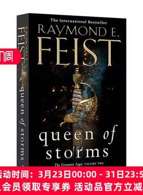英文原版 Queen of Storms 风暴王后 火之鬃传说三部曲2 Raymond E. Feist奇幻小说 英文版 进口英语原版书籍