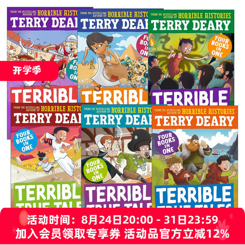 英文原版 Terrible True Tales 糟糕又真实的故事系列6册 Terry Deary 英文版 进口英语原版书籍