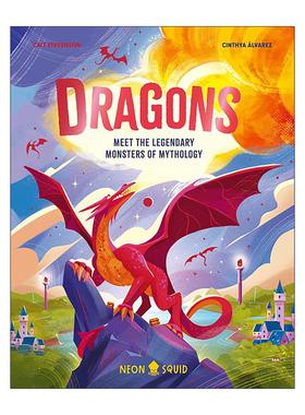 英文原版 Dragons 龙族 邂逅神话中的传奇怪兽 儿童科普百科读物 全彩插图精装 Myth Busters系列 英文版 进口英语原版书籍