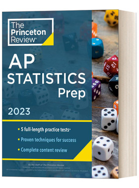 英文原版 Princeton Review AP Statistics Prep  2023 普林斯顿评论AP统计学 2023 英文版 进口英语原版书籍