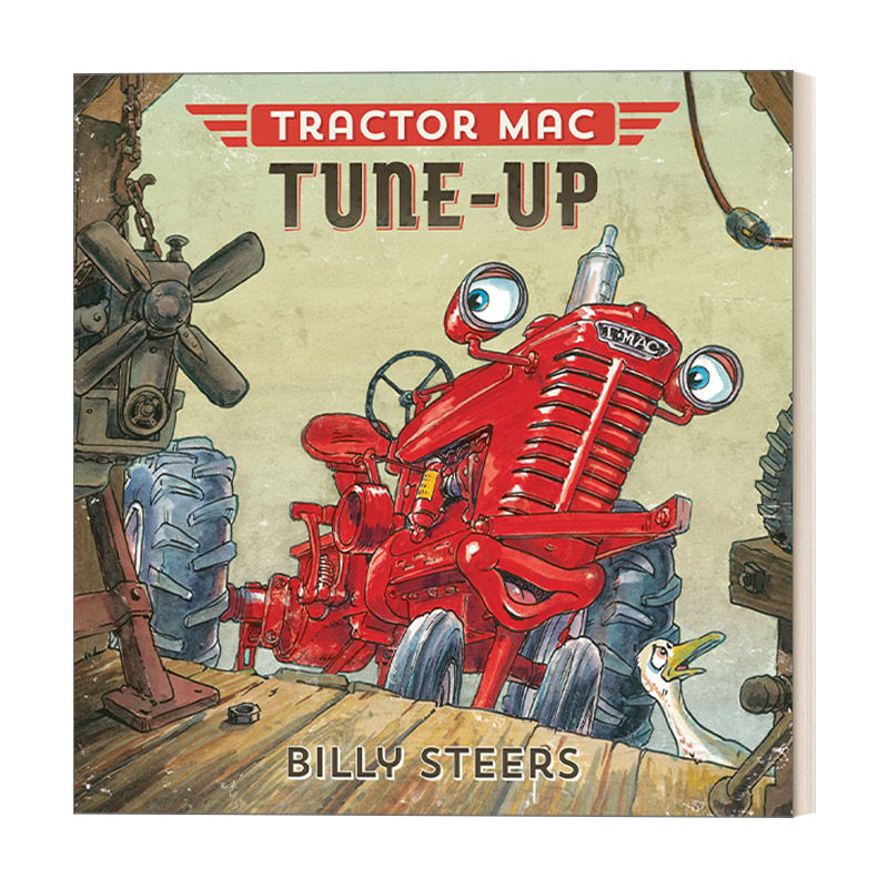 英文原版 Tractor Mac Tune-Up 红色大拖拉机看医生 儿童情绪认知 精装绘本 英文版 进口英语原版书籍
