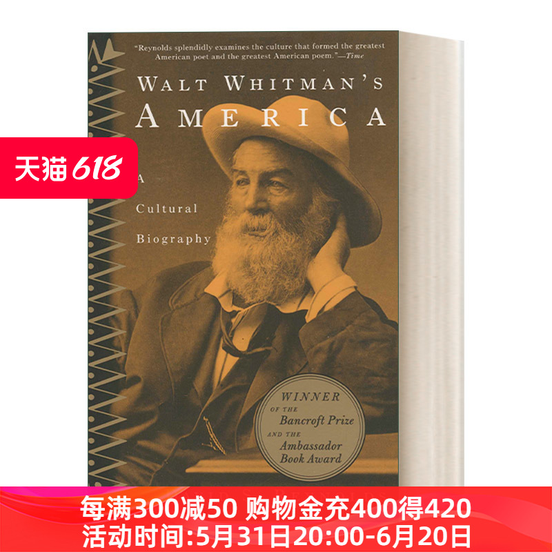 英文原版 Walt Whitman's America沃尔特·惠特曼的美国一部文化传记 David S. Reynolds英文版进口英语原版书籍