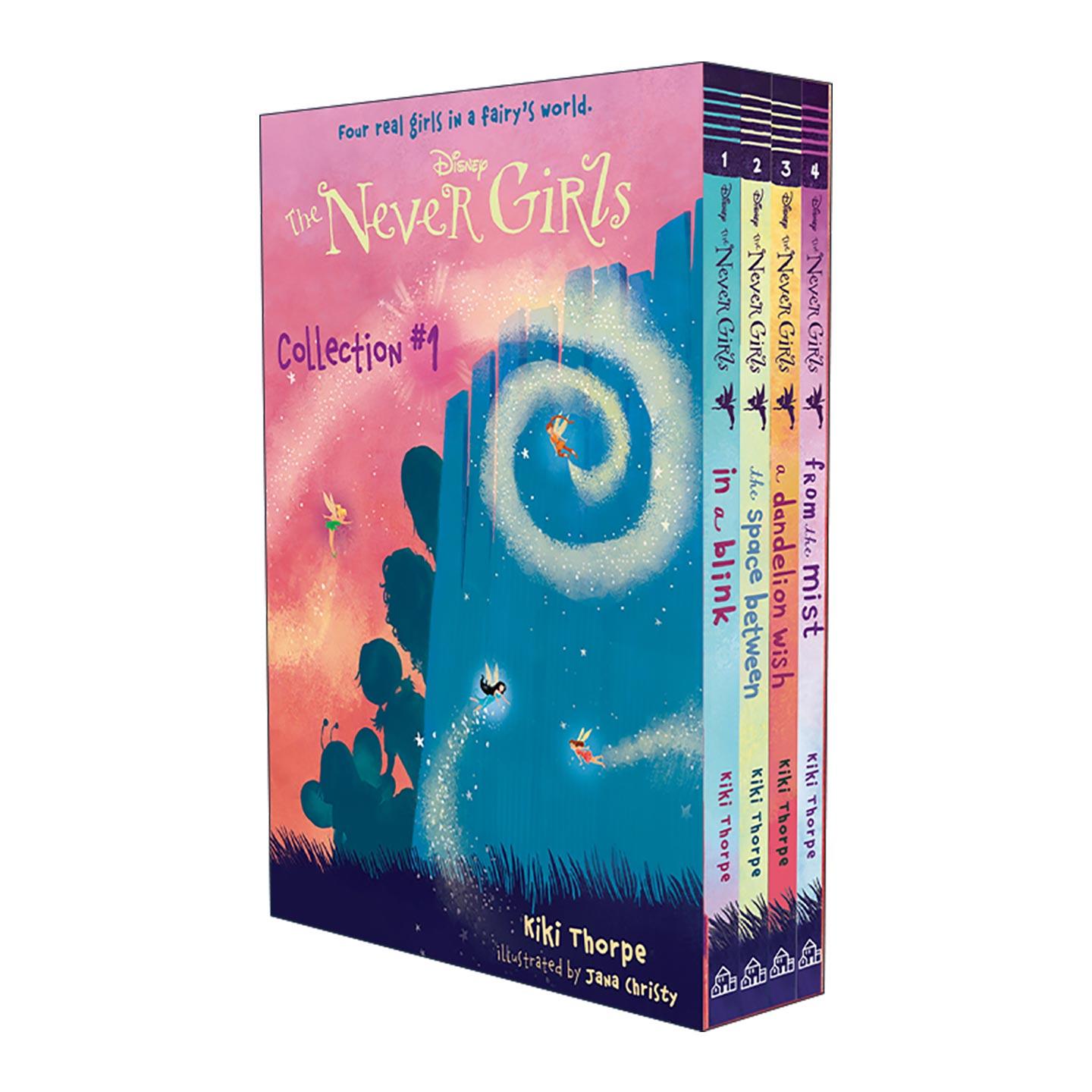 英文原版 The Never Girls Collection #1 迪士尼梦幻岛的女孩系列1-4盒装套装 儿童奇幻章节桥梁故事书 琪琪·索普 英文版