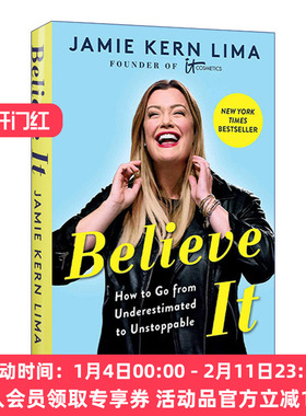 英文原版 Believe It 相信IT 精装 依科美创始人Jamie Kern Lima传记 英文版 进口英语原版书籍