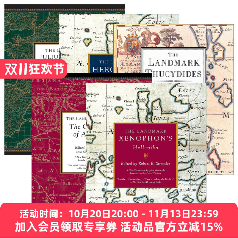 英文原版 The Landmark Series 里程碑系列5册 伯罗奔尼撒战争史 希罗多德 凯撒大帝 英文版 进口英语原版书籍