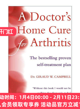 英文原版 A Doctor's Home Cure For Arthritis 缓解关节疼痛的家庭方案 七天行动计划 Giraud W. Campbell 进口英语原版书籍