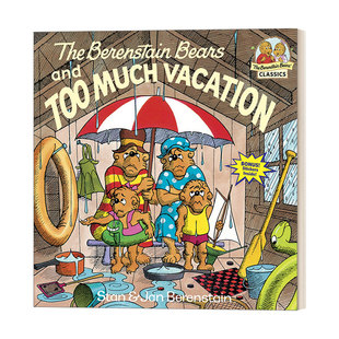 The and 假期 绘本 英文版 书 贝贝熊难忘 儿童英语启蒙认知亲子绘本 Berenstain 英文原版 Much Too Bears 进口英语原版 Vacation