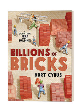 一百万块砖 英文原版绘本 Billions of Bricks 儿童算数启蒙 精装绘本 英文版 进口英语原版书籍
