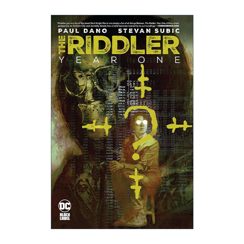 英文原版 The Riddler Year One 谜语人 元年 DC漫画 Paul Dano 精装 英文版 进口英语原版书籍