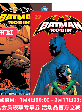 英文原版 Batman and Robin by Peter J. Tomasi and Patrick Gleason 蝙蝠侠与罗宾2册 DC漫画 英文版 进口英语原版书籍