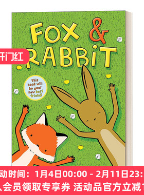 英文原版 Fox & Rabbit Fox & Rabbit Book #1 狐狸与兔子1 纽约时报畅销书作家Beth Ferry 友谊漫画书 英文版 进口英语原版书籍