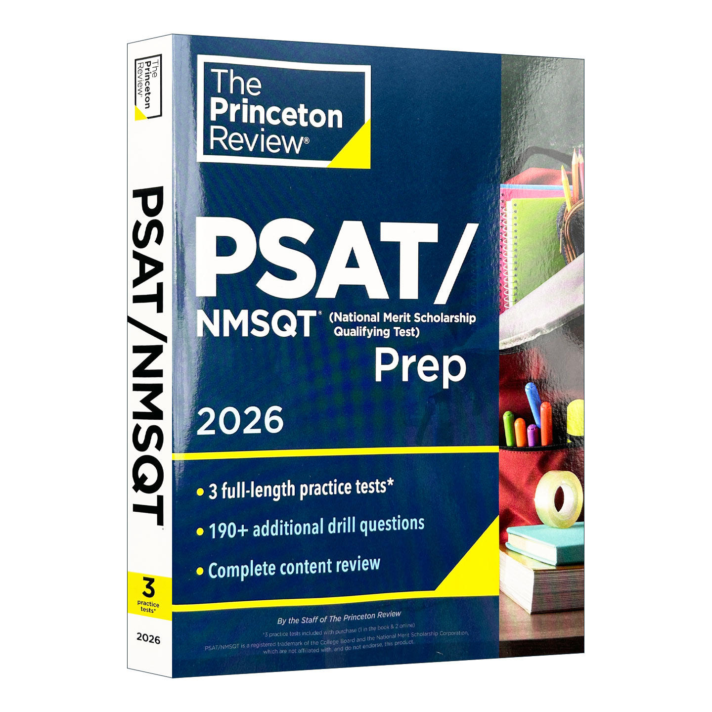 英文原版 Princeton Review PSAT NMSQT Prep 2026 普林斯顿美国中学生初步学术评估测试备考用书 2026 英文版 进口英语原版书籍