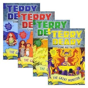 英文原版 Terry Deary's Historical Talesy Stone Age Tales 石器时代的故事4册 儿童章节桥梁小说 英文版 进口英语原版书籍