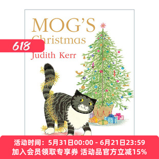 英文原版 Mog's Christmas 小猫格格的圣诞节 朱迪思·克尔经典绘本 彩色插画 英文版 进口英语原版书籍
