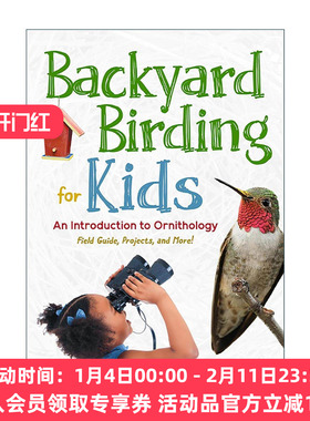 英文原版 Backyard Birding for Kids 儿童后院观鸟指南 鸟类学入门科普百科 Erika Zambello 英文版 进口英语原版书籍