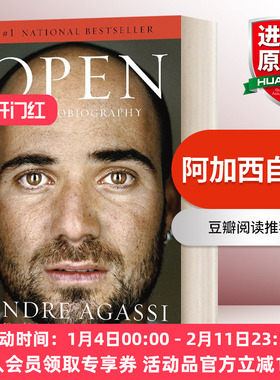 阿加西自传 英文原版 Open An Autobiography 豆瓣阅读 Andre Agassi 安德烈阿加西 英文版 进口英语原版书籍