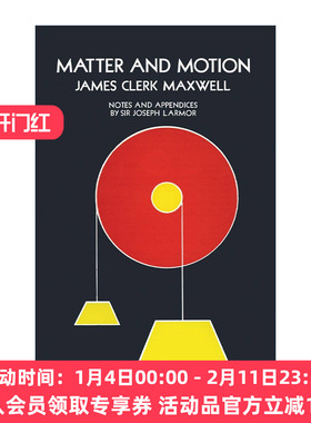 英文原版 Matter and Motion 物质与运动 物理 电磁通论作者James Clerk Maxwell英文版 进口英语原版书籍