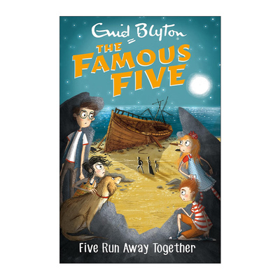 英文原版The Famous Five: Five Run Away Together 一起逃跑 五伙伴历险记3 疯狂侦探团 儿童动作冒险小说 伊妮德布莱顿 进口书籍