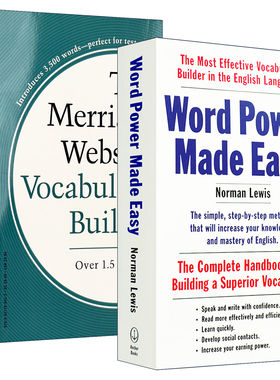 word power made easy单词的力量+韦小绿韦氏字根词根词典Merriam Webster's Vocabulary Builder英文原版词汇英英字典小白小绿书