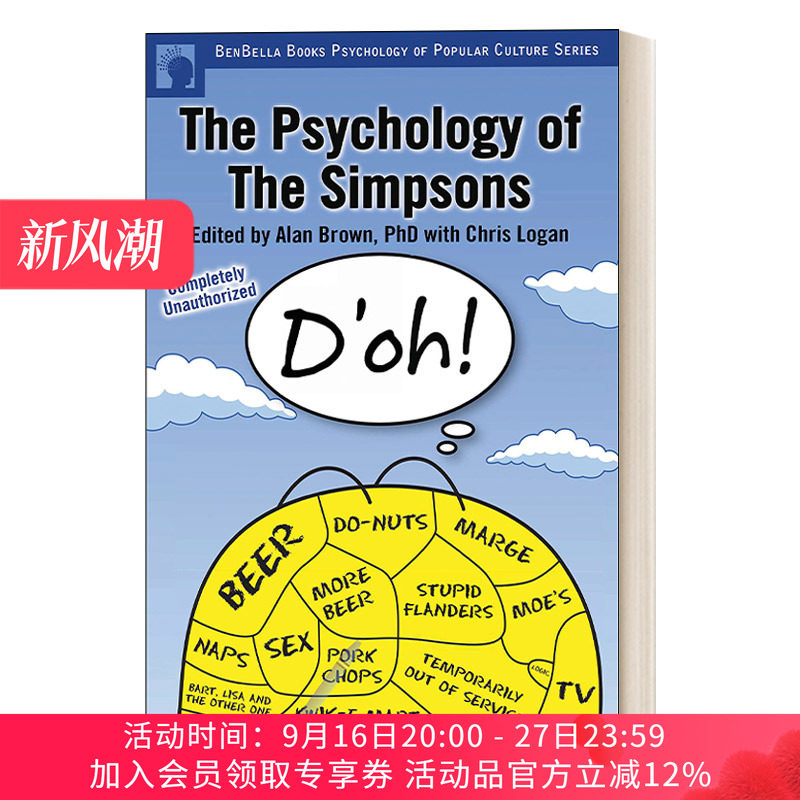 美国动画辛普森一家中的心理学 英文原版 The Psychology of the Simpsons D'oh! 影视评论 心理学研究 英文版 进口英语原版书籍
