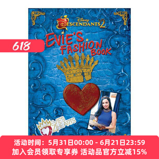 英文原版 Descendants 2 Evie's Fashion Book 后裔2 伊薇的时尚之书 电影版 迪士尼 精装 英文版 进口英语原版书籍