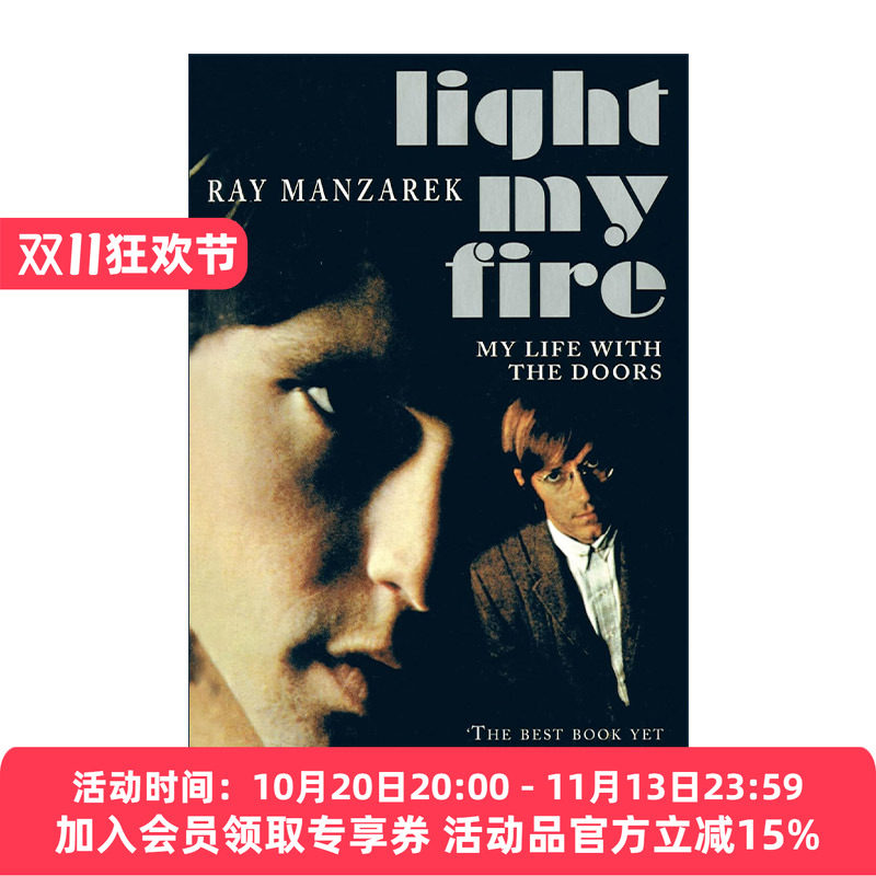 英文原版 Light My Fire 点燃我的生命之火 大门乐队The Doors键盘手Ray Manzarek自传 英文版 进口英语原版书籍