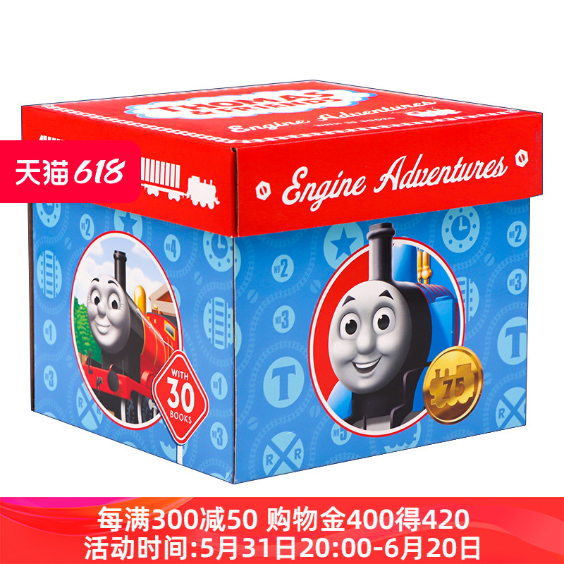 英文原版 Thomas Engine Adventures Box Set托马斯和朋友们故事30册盒子托马斯小火车儿童绘本故事书礼盒套装英文版进口英语书