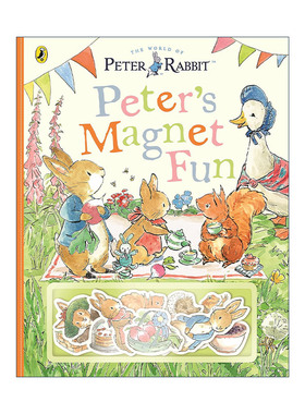 英文原版 Peter Rabbit Peter's Magnet Fun 彼得兔系列 磁吸趣味纸板书 英文版 进口英语原版书籍