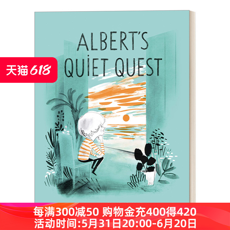 阿尔贝的追求英文原版 Albert's Quiet Quest Mile End Kids Story 4-8岁儿童精装宠物主题绘本 Isabelle Arsenault英文版