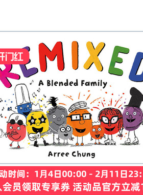 多彩的家庭  英文原版 Remixed: A Blended Family 精装绘本 英文版 进口英语原版书籍