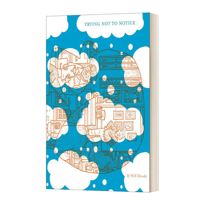 英文原版 Trying Not to Notice 试着不去注意 Will Dinski新作漫画 小人物脱口秀演员都市生活故事 英文版 进口英语原版书籍