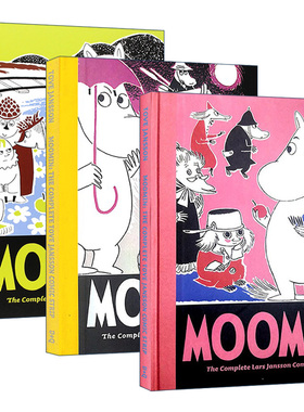 姆明谷漫画4-6册 英文原版 Moomin Book The Complete Tove Jansson Comic Strip 精装收藏 英文版 进口英语原版书籍