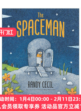 英文原版 The Spaceman 小小太空人 儿童科幻冒险绘本精装 小狗露西作者Randy Cecil 英文版 进口英语原版书籍