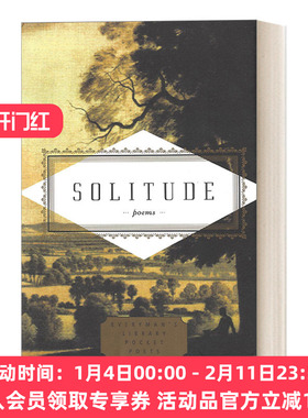 英文原版 Solitude 孤独诗歌集 Everyman精装收藏版 口袋诗歌系列 英文版 进口英语原版书籍