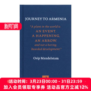 Mandelstam 书籍 进口英语原版 英文版 精装 Osip 亚美尼亚之旅 Armenia Journey 英文原版