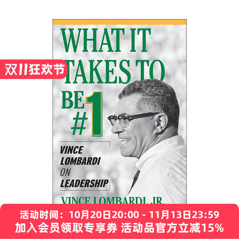 英文原版 What It Takes to Be #1 美国传奇橄榄球教练文斯·隆巴迪的执教理念 英文版 进口英语原版书籍